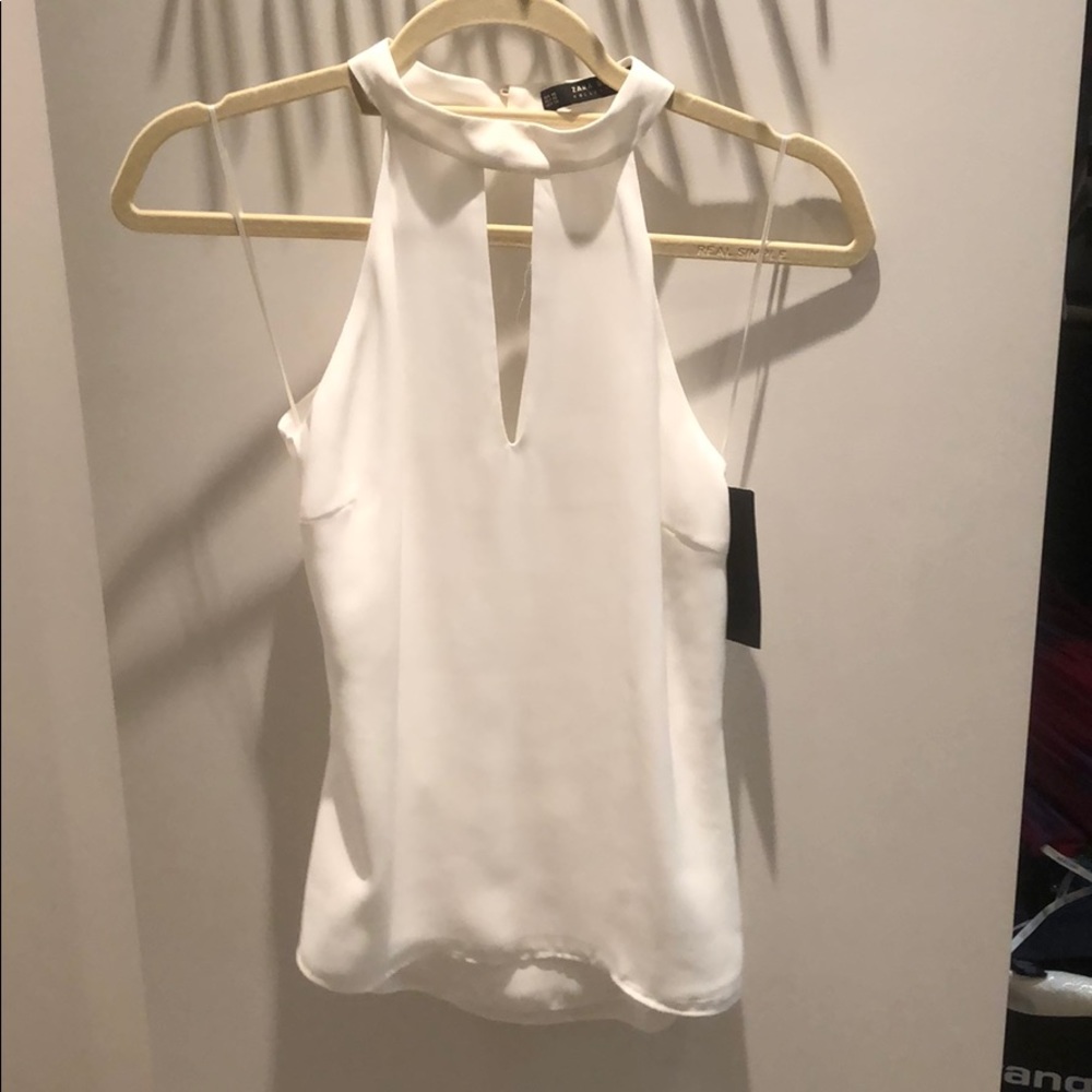 NWT super cute white open back top from Zara